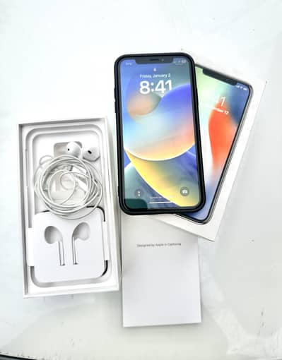 Iphone X pta approved 256 GB white colour