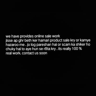 online sales work available