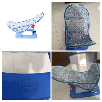 Baby bathing seat- Blue (without box)