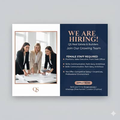 Female staff required