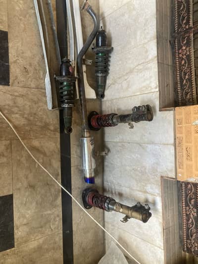 1 way coilovers with HKS exhaust