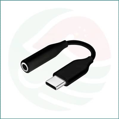 USB‑C to 3.5 mm Audio Adapter | DAC | 10 cm | Aluminum Alloy | Black