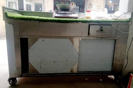 stainless steel showcase counter