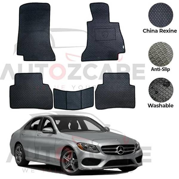 Mercedes C200 China Rexine Floor Mat 5PCS - Model 2015-2021