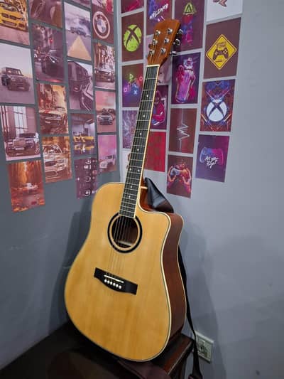 Brand New Acoustic Guitar for Sale with Bag,Belt & Picks