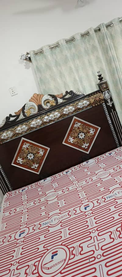 Double Bed with 6 inch Mattress looking like new one.