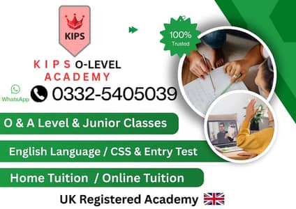 Home Tutor/Online Tutor/O Level/A Level,MCAT/ECAT/ICS/FSC/Entery test