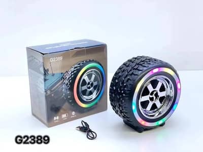 Stylish LED Wireless Speaker with LED Table Lamp free delivery