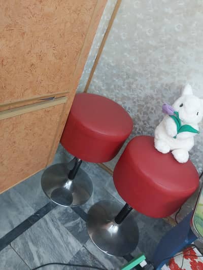 coffee stools , color red , rotatable
