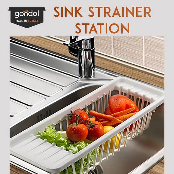 Sink Strainer Station - Food Strainer Mountable on Sink