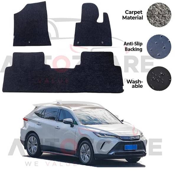 Toyota Harrier Genuine Fitting Carpet Floor Mat 5PCS - Model 2023-2025