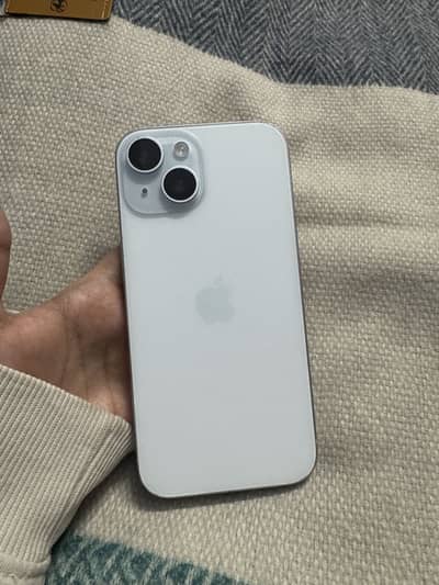 Iphone 15, With Box, 128 Gb, Jv, Ice Blue