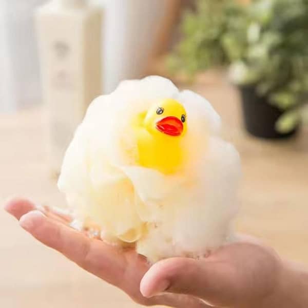 Kids Bath Sponge Ball - with Soft Toy