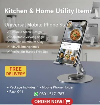 Mobile Phone Stand – ABS Metal with Free Delivery