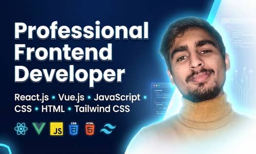 i wil build modern responsive websites with react, vue & tailwind CSS
