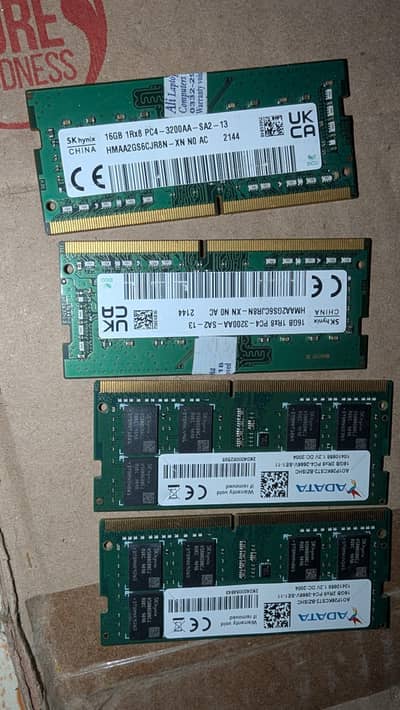 Laptop RAM 16GB DDR4 3200MHz SODIMM – Excellent