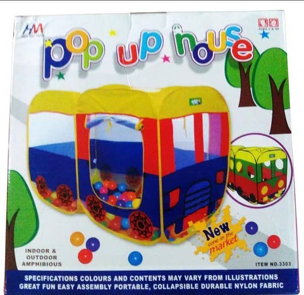 new years offer 2026 Tent  house Play House Tent with 50 balls for kids Multicolor