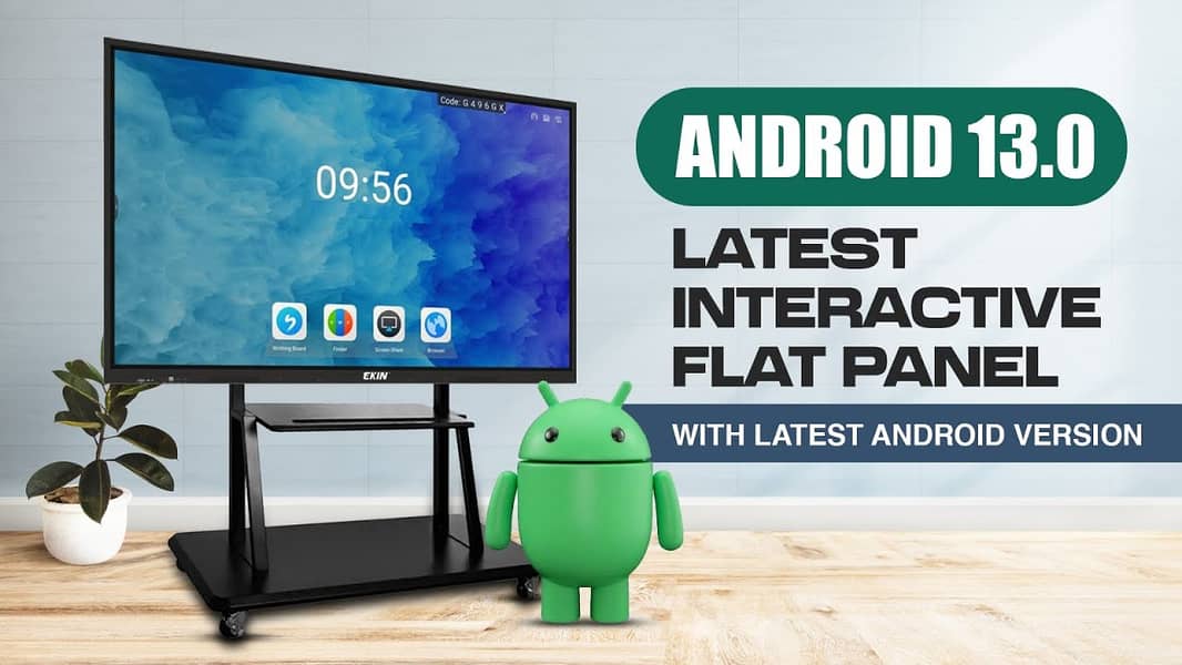 Interactive Touch Screen | Smart White Board | Android Flat Panel 7