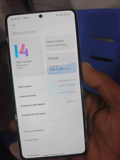 Redmi k40 pro 10/9 condition