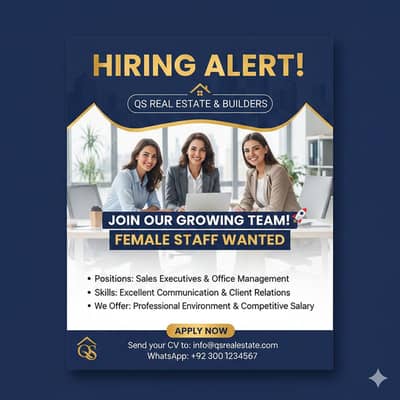 Female staff needed