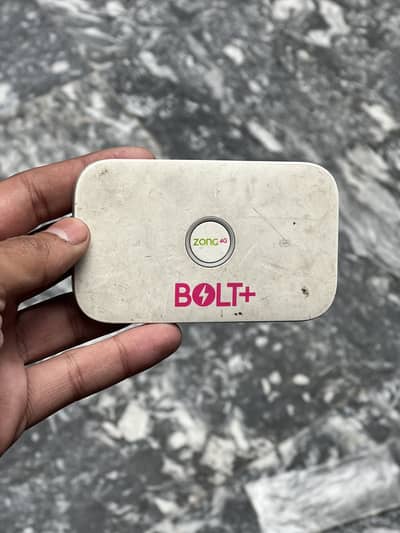 Zong 4G device bolt+ All working full ok only back cover device is mis