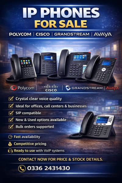 Business IP Phones for Sale – Polycom | Cisco | Grandstream | Avaya