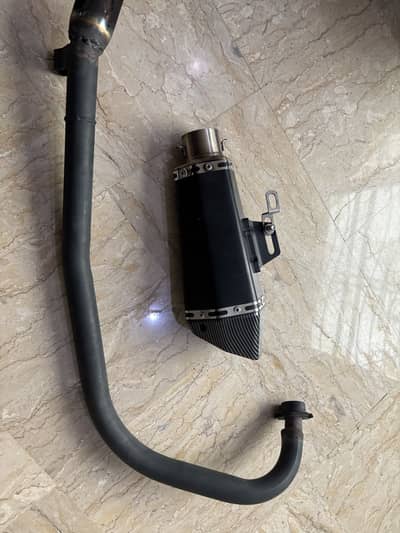 Cb150f exhaust with bend