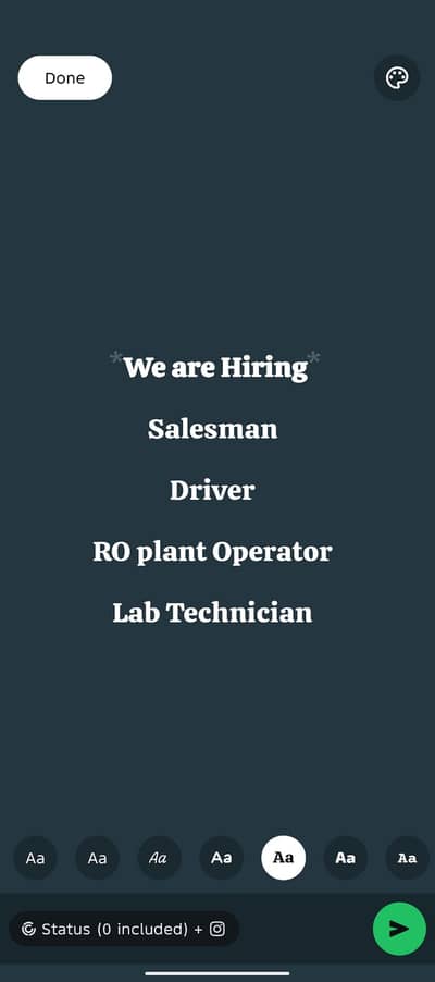 Saleman , Driver & RO Plant Operator