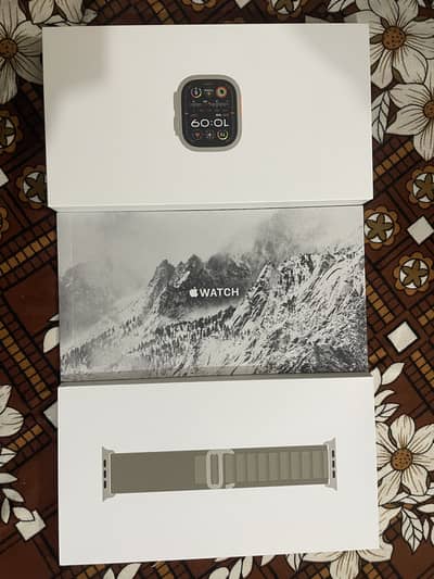 Apple Watch Ultra 2 49mm Titanium Blue Alpine Loops L