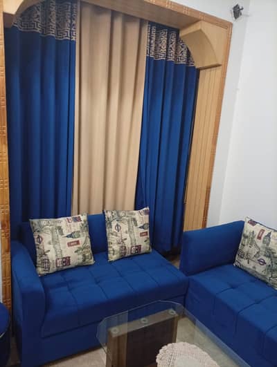 sofa set with matching curtains