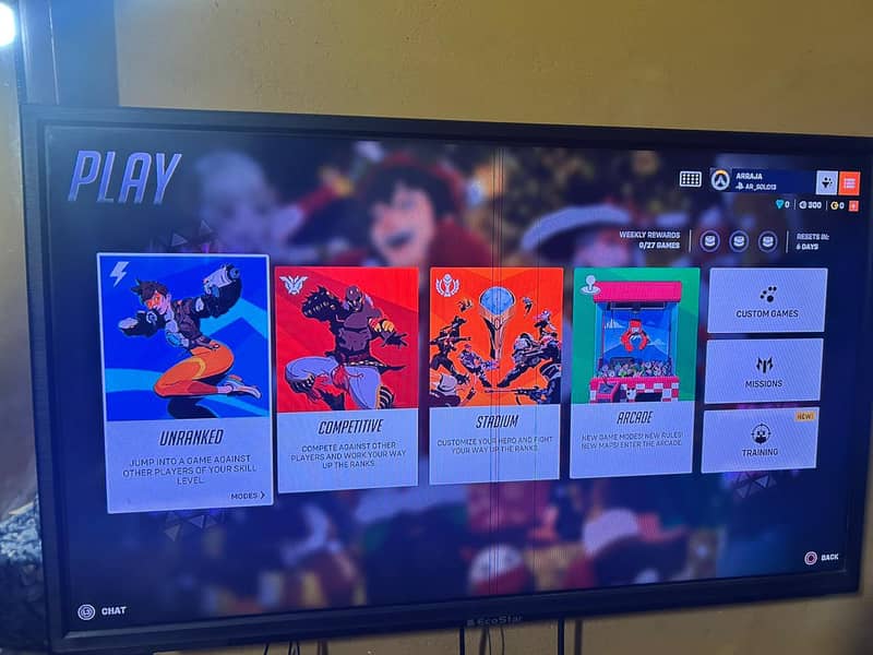 PS 4 With box + One controller+ games 7