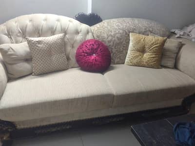 Good quality wood sofa set