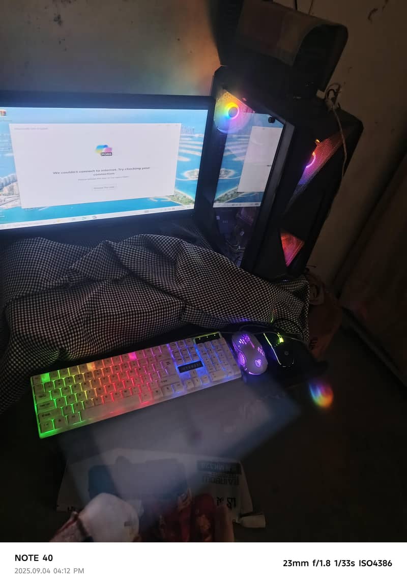 gaming lighting computer setup 7