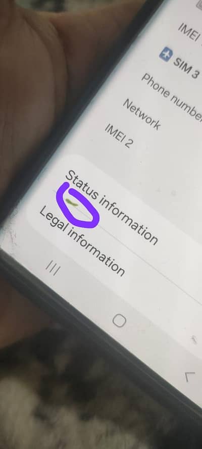 all okay only green dot on screen