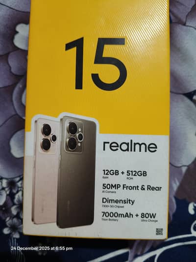 Realme 15 5G  12/512 Sony OIS Camera 7000mAh Battery