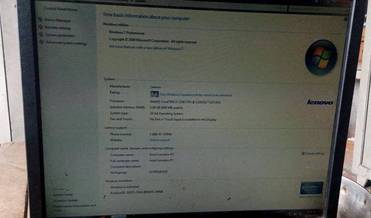 Computer Cpu core i 3 2nd generation 1