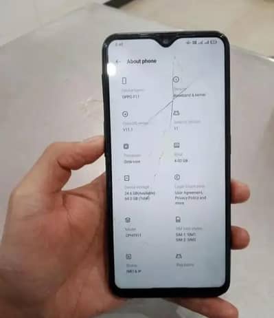 Oppo F11 4/64gb crack