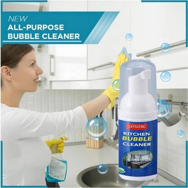 Kitchen Bubble Cleaner, Foam Spray Mould Remover Multi-Function Heavy Duty Cleaner All Purpose Cleaner Grease Cleaner Multi-Purpose Foam Cleaner