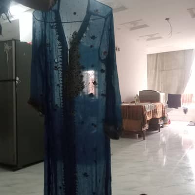 Handmade embroided gown dress