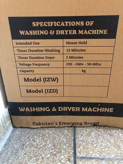 Brand New (Unused)Dryer / Spinner & Washer