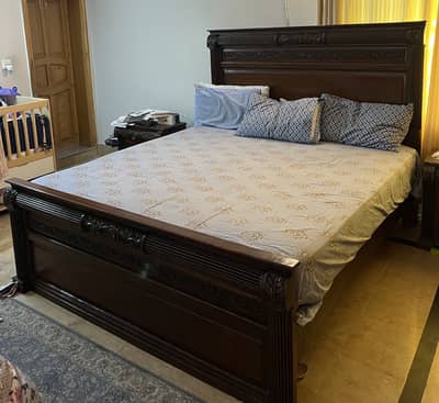 Sheesham wood bed set
