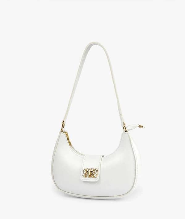 Arc White Hand Bag