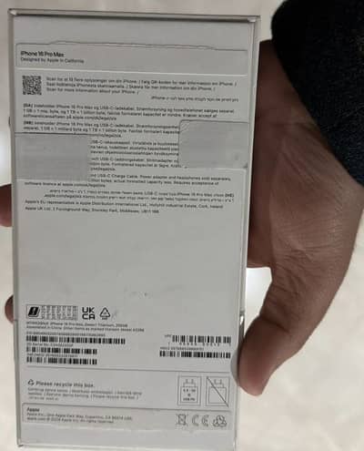 Iphone 16 pro max desert titanium 256 gb
