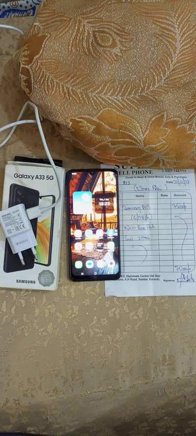Samsung A33 5g 6/128 with complete box