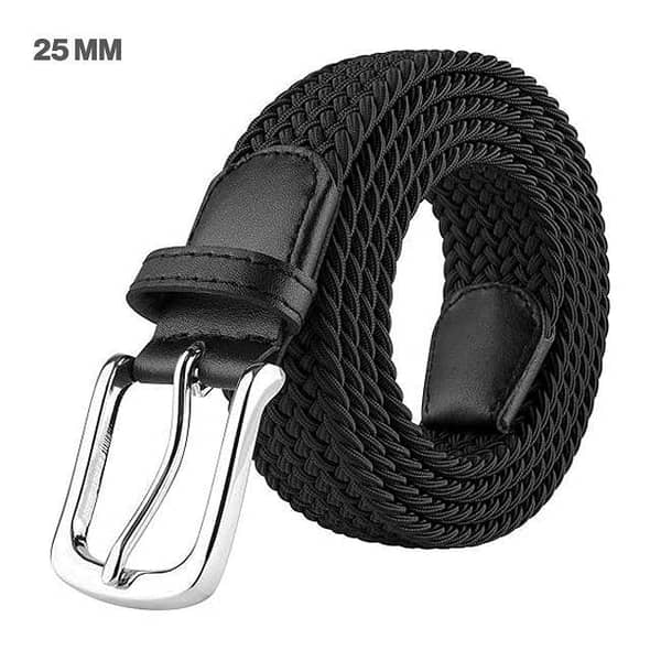 25mm Braided Elastic Belts for Kids School Children Boys Girls Jeans frock