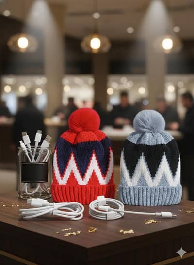 wearig capes and android + iPhones cables. .