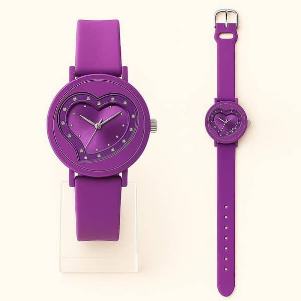 Girls' Square Korean Watch | Soft Silicone Strap in Pastel Colors | Analog Wrist Watch for Daily Use | Gift Option