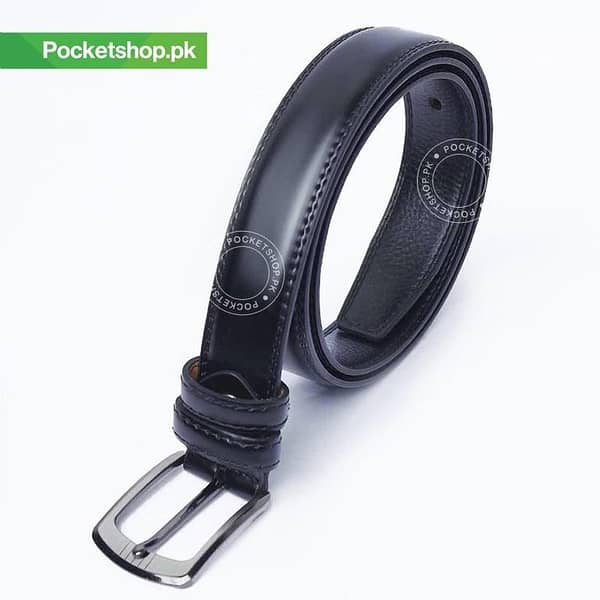 Men's Formal Fashion Belt with Wax Finish and Pin-Buckle | Imported, High Quality, Waterproof