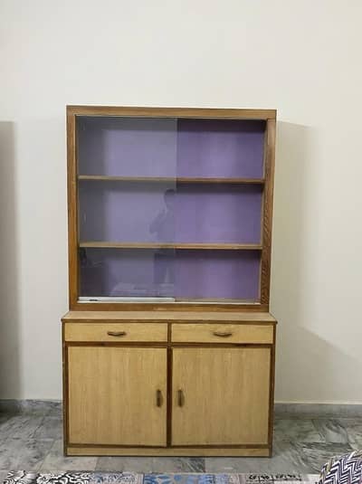 2 Solid Chipboard Neat Cupboards with Book shelves