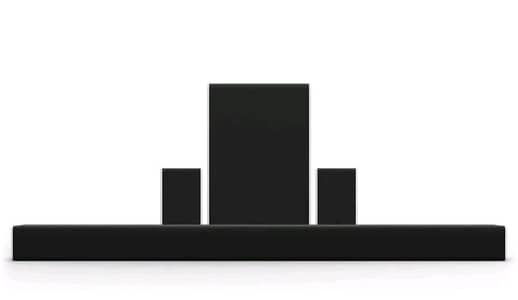 Powerful sound VIZIO Atmos bar+subwoofer+back spk+ remote- SB36512-F6